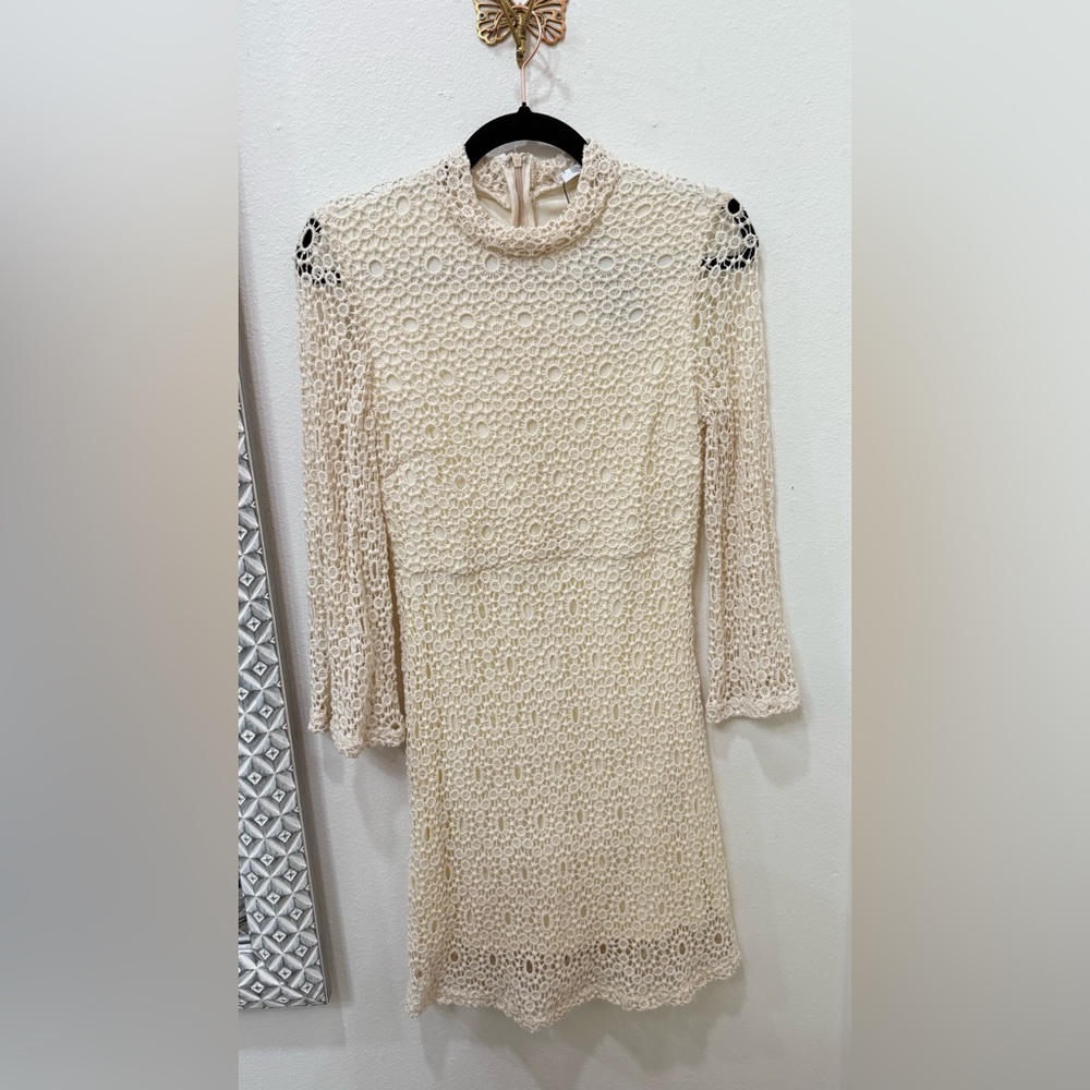 URBAN OUTFITTERS Cream Lace Dress